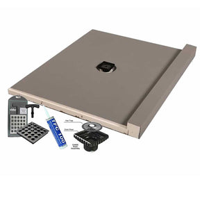 ProPan ready to tile shower kit 36x60 side drain complete waterproof shower system
