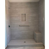 Finished tiled shower built with a ProPan waterproof shower system