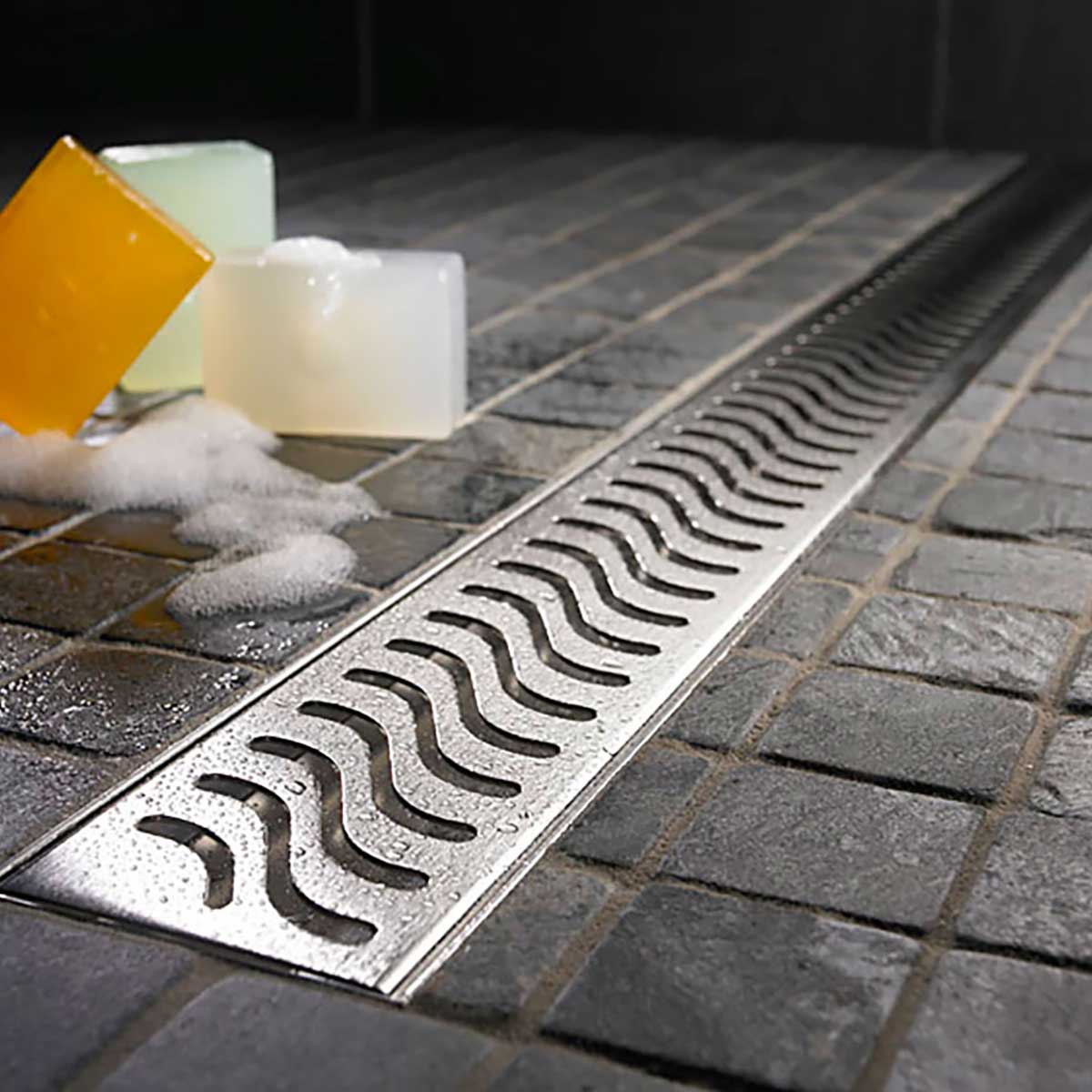 Brushed Stainless Linear Shower Drain