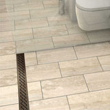 Quartz by ACO Oil-Rubbed Bronze shower channel drain