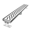 Quartz by ACO Hawaii linear shower drain polished chrome