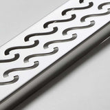 Quartz by ACO decorative linear drain for walk-in shower