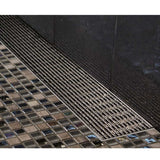 Quartz by ACO Black Nickel linear drain for walk-in showers