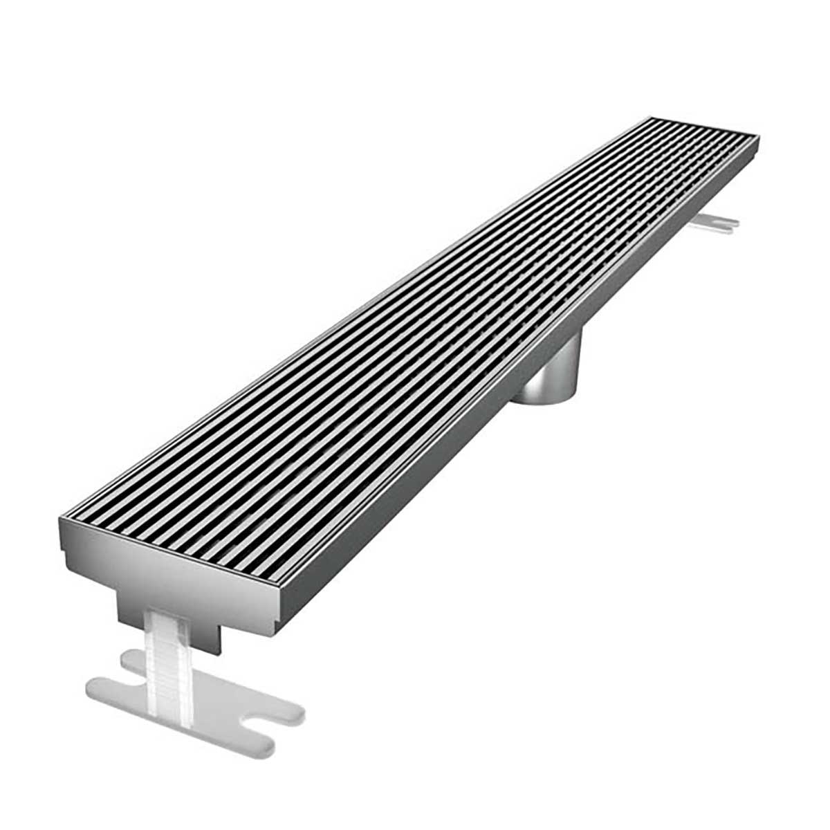 Quartz by ACO Brushed Stainless linear drain for walk-in showers