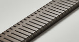Decorative Piano grate linear shower drain with elegant Black Nickel finish