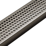 Quartz Linear Shower Drain Quadrato - Black Nickel