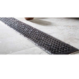 Quartz by ACO Matte Black linear shower channel drain