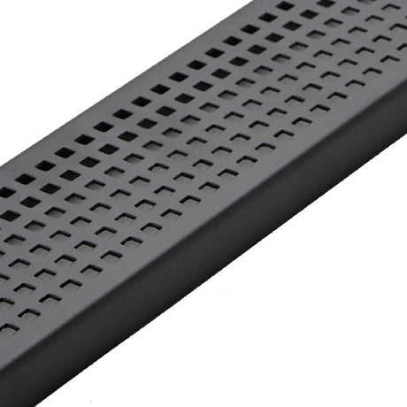 Premium Matte Black stainless steel shower drain grate