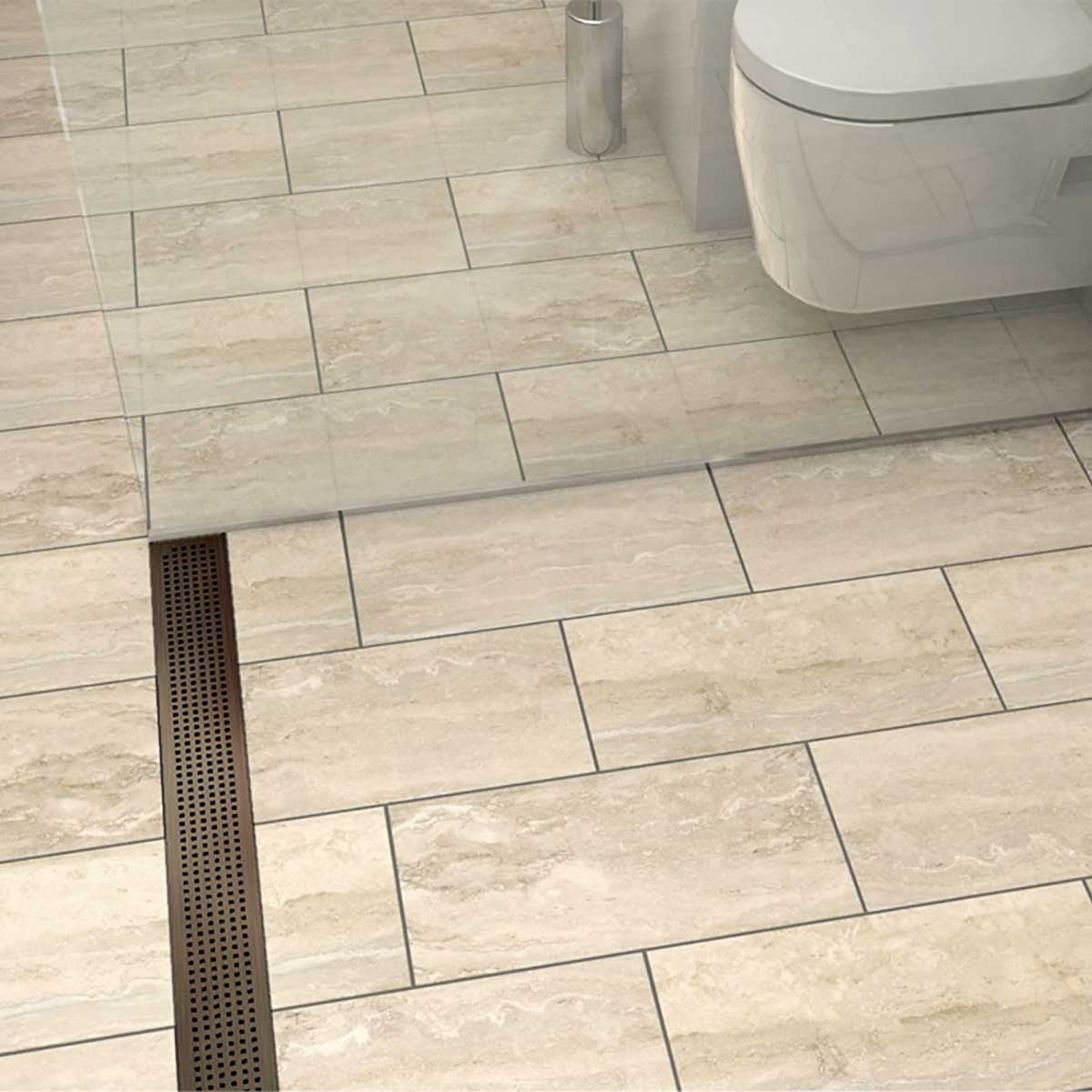 Quartz Oil-Rubbed Bronze Quadrato Shower Drain