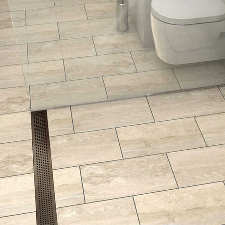Quartz Oil-Rubbed Bronze Quadrato Shower Drain