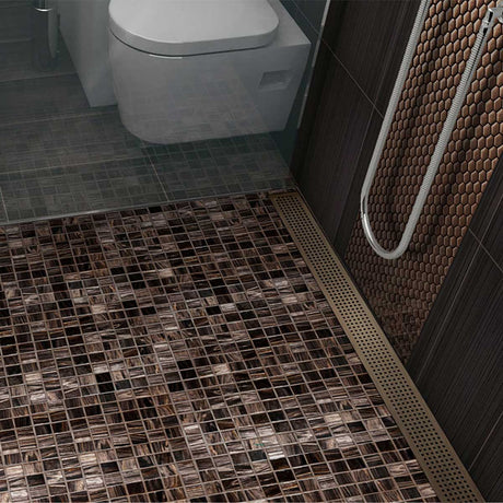 ACO Quartz Quadrato Linear Shower Drain