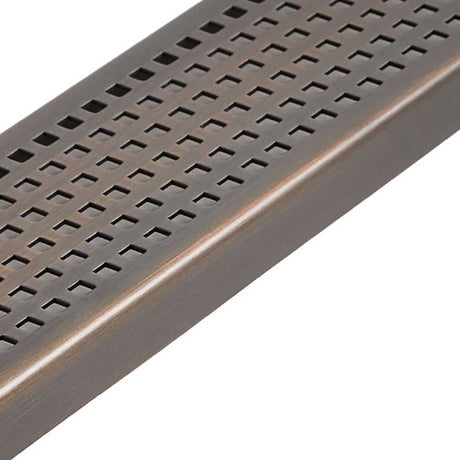 Quartz Linear Shower Drain Oil-Rubbed Bronze - Quadrato 32