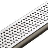 Quartz by ACO Polished Chrome shower drain for modern bathroom renovation