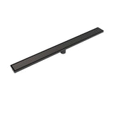 Black Nickel Linear Shower Drain with Stainless Steel Channel Body