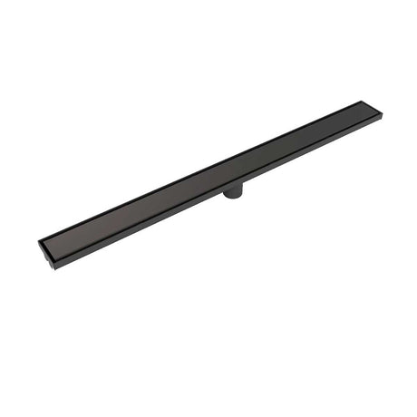 Black Nickel Linear Shower Drain with Stainless Steel Channel Body
