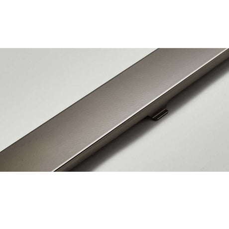 Modern Quartz by ACO Solid Shower Drain in Black Nickel Finish