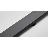 Modern Quartz Solid Linear Shower Drain with Matte Black Finish and Durable Stainless Steel Drain Channel System