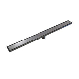 Polished Chrome Linear Shower Drain with Stainless Steel Channel