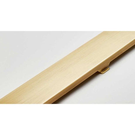 Luxury Satin Brass Linear Shower Drain for Tile Shower Installation