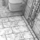 Black Nickel tile insert shower drain for modern walk-in shower