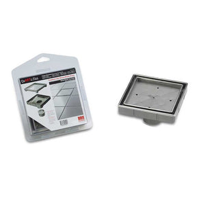 Quartz by ACO Plus 6 inch tile insert square shower drain