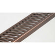 QuARTz Linear Shower Drain with Flag Grate - Oil Rubbed Bronze