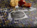Quartz ShowerPoint Square Shower Drain Wave