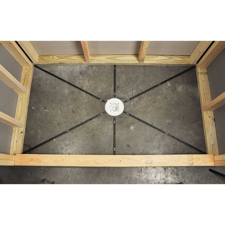 Pre Pitch Extra Float Stick installed in shower floor