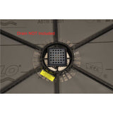 QuickPitch Universal Center Ring for Square Drain shown installed with SereneDrain Square Shower Drain
