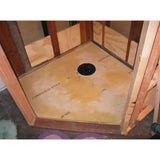 Installation of Composeal Vinyl Gold in a Shower Floor 
