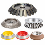 Raimondi diamond milling, rough finishing, honed, satin, and gloss finish wheels for Bulldog machines
