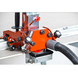 Multi-angle tile cutting unit for RAIZOR MkII guide rails