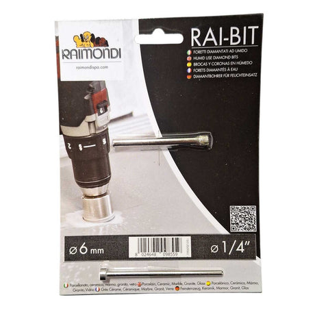 Raimondi Rai-Bit diamond hole saw 1/4 inch 6mm for ceramic tile drilling