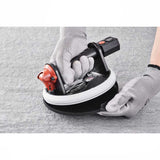 Battery powered suction cup with USB-C charging for professional tile installers