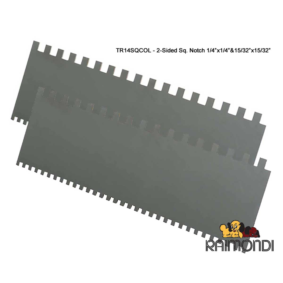 Raimondi replacement blades for COLOMBO thinset adhesive spreader