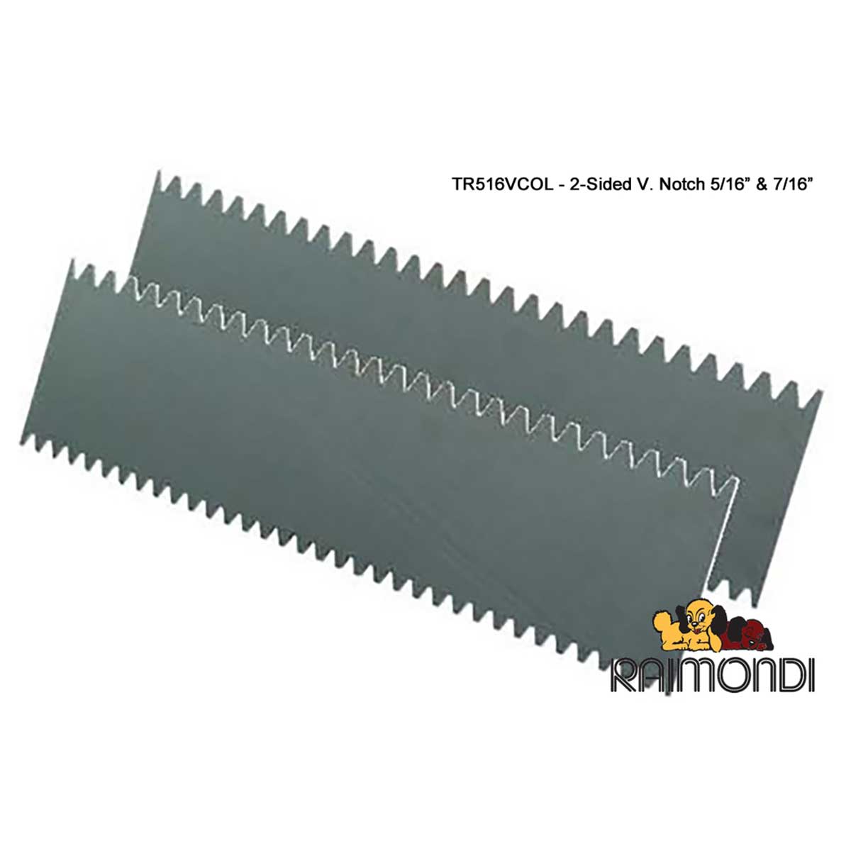 TR516SQCOL stainless steel replacement blade for large format tile installation