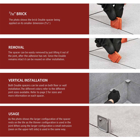 Raimondi Double Spacers Removable and Reusable Dual Size