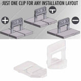 Raimondi Tile Leveling Lippage System RLS 3D 1.5mm Spacers