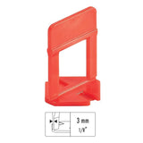 Raimondi RLS large tile leveling clips 3mm for thick porcelain tile installation