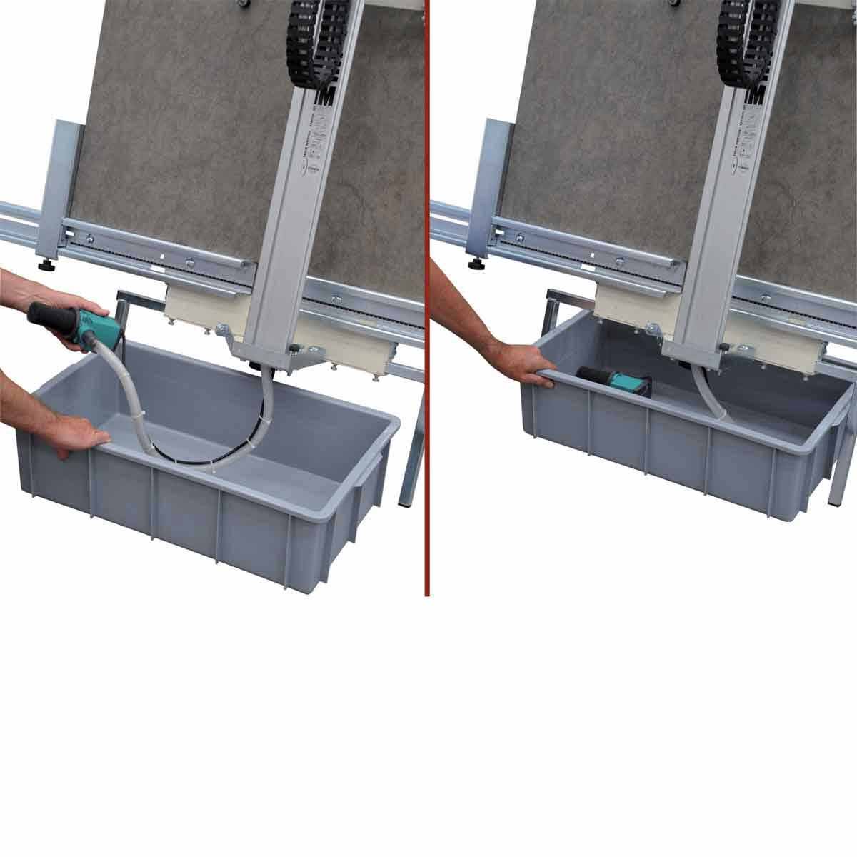 Raimondi Vertical Cut Wet Tile Saw Water Basin and Pump