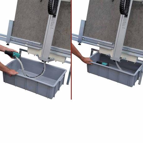 Raimondi Vertical Cut Wet Tile Saw Water Basin and Pump