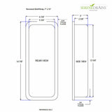 Recessed Shampoo Soap Porcelain Narrow - Stone