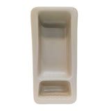 Recessed Shampoo Soap Porcelain Narrow Parchment Matte