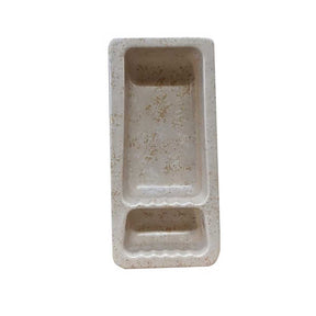 Recessed Shampoo Soap Porcelain Narrow Stone