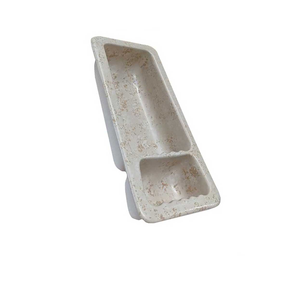 Recessed Shampoo Soap Porcelain Narrow - Stone
