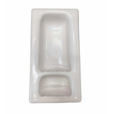 Recessed Shampoo Soap Porcelain Narrow White Matte