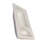 Recessed Shampoo Soap Porcelain Narrow White Matte
