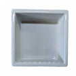 Recessed Shampoo Square Porcelain Sterling Silver