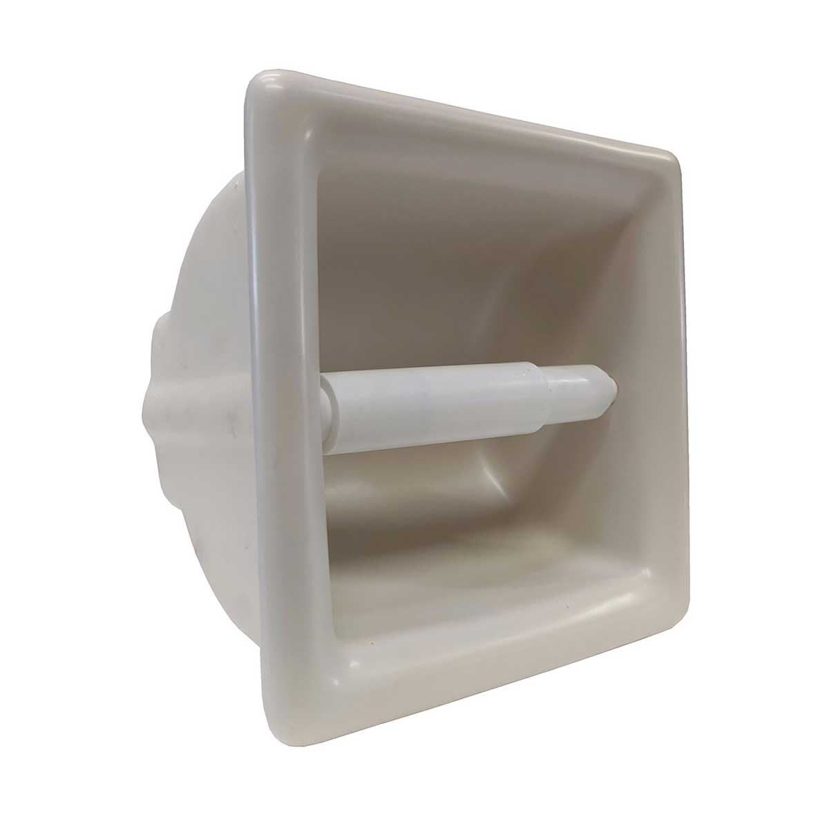 Porcelain Recessed Tissue Holder Biscuit Matte