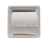 Porcelain Recessed Tissue Holder Biscuit Matte